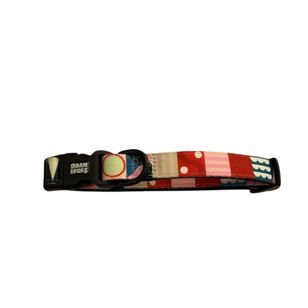 Adam and Pops Dog Collar and Leash Set with Adjustable Sizing Outdoor Walking